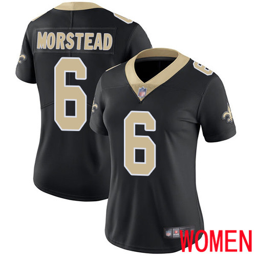New Orleans Saints Limited Black Women Thomas Morstead Home Jersey NFL Football 6 Vapor Untouchable Jersey